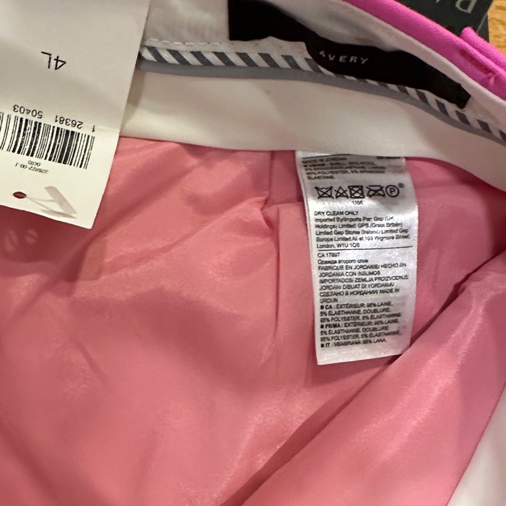 NWT Banana Republic Avery Pink Merino Pants- 4L - Picture 7 of 15